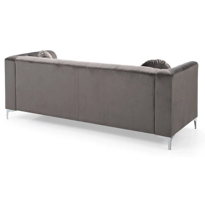 Pompano Velvet Button Tufted Sofa