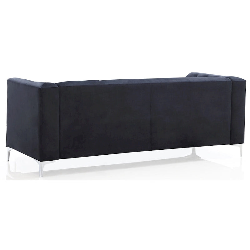 Pompano Velvet Button Tufted Sofa