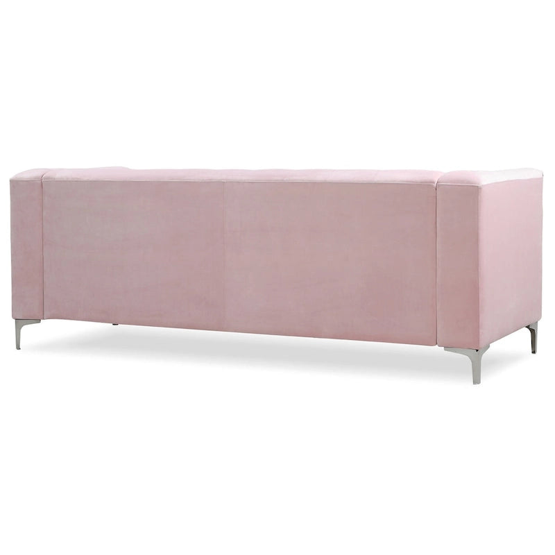 Pompano Velvet Button Tufted Sofa
