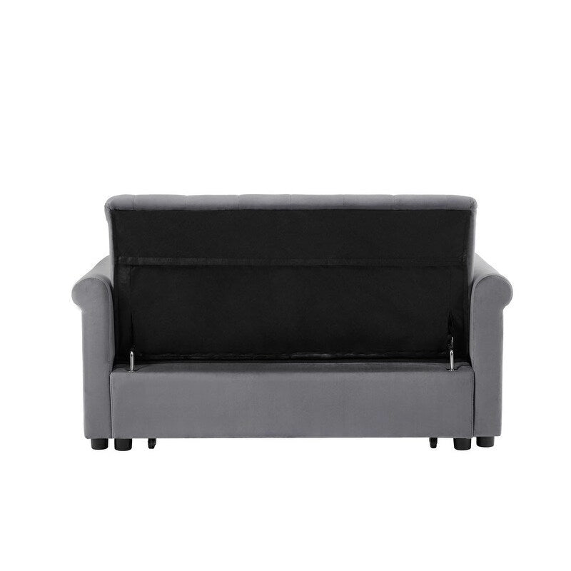 Adjustable Sleeper Sofa with 2 Lumbar Pillows