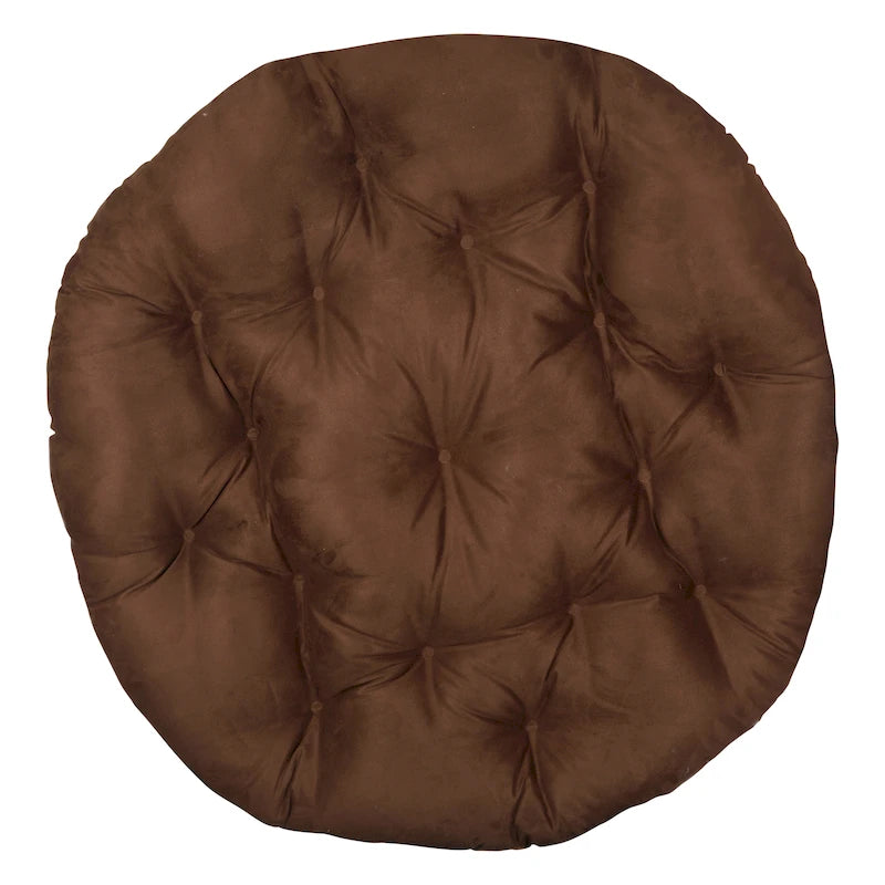 Klear Vu Solid Micro Suede Thick and Fluffy Replacement Papasan Chair Cushion