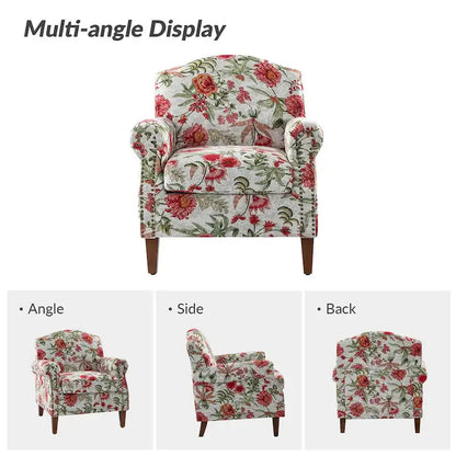 Giampiero Living Room Armchair with Nailhead Trims Set of 2 by HULALA HOME