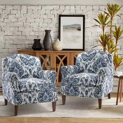 Giampiero Living Room Armchair with Nailhead Trims Set of 2 by HULALA HOME