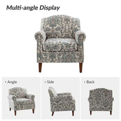 Giampiero Living Room Armchair with Nailhead Trims Set of 2 by HULALA HOME