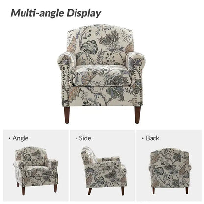 Giampiero Living Room Armchair with Nailhead Trims Set of 2 by HULALA HOME