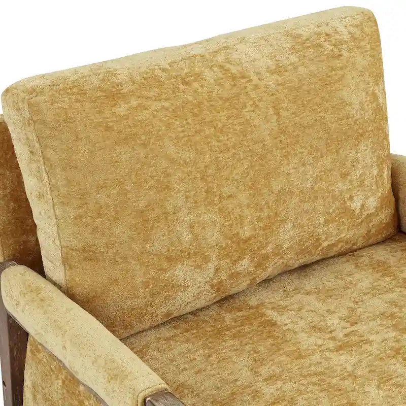 Mid-Century Modern 30  W Chenille Upholstered Accent Leisure Armchair