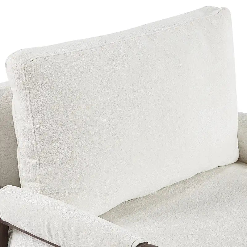 Mid-Century Modern 30  W Chenille Upholstered Accent Leisure Armchair