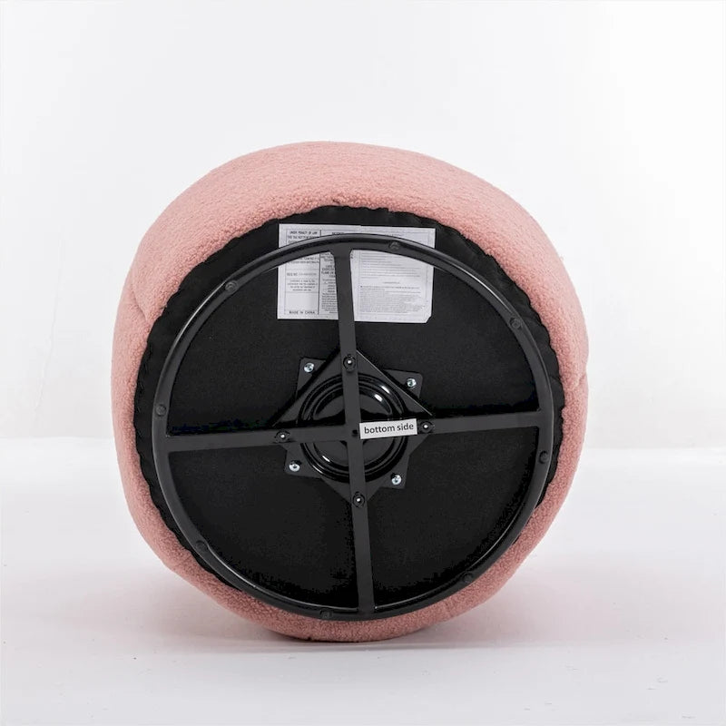 Teddy Fabric Swivel Accent Armchair Barrel Chair