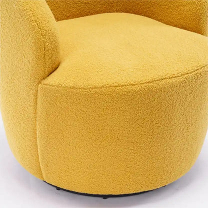 Teddy Fabric Swivel Accent Armchair Barrel Chair