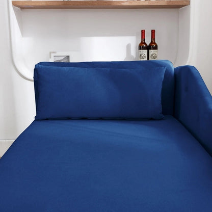 Chaise Lounge Indoor,Velvet Lounge Chair for Bedroom with Storage & Pillow,Modern Upholstered Rolled Arm Chase Lounge