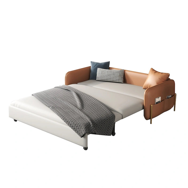 JASIWAY 67 in. Width Modern Pull Out Queen Size Sofa Bed