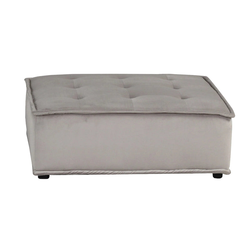 Velvet Armless Lounge Chair