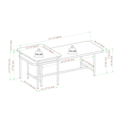 Middlebrook Contemporary Nesting Coffee Table