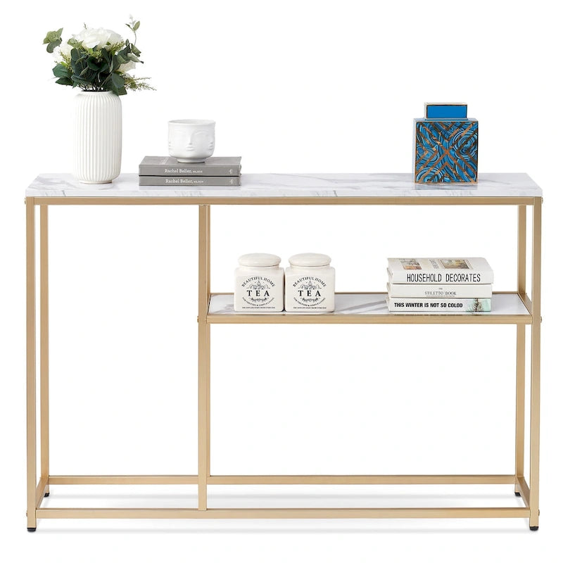 MCombo Narrow Console Table with Storage Shelf for Living Room, MDF Sage80 - 7'6  x 10'9 