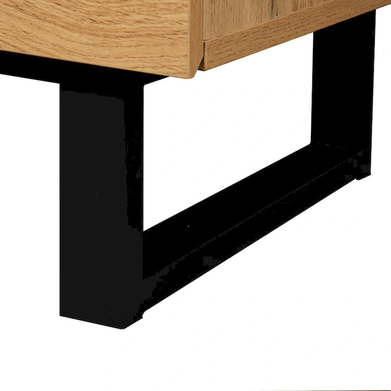 Modern TV Stand for 80  TV with Double Storage Space