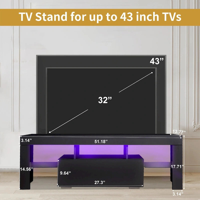 Modern 51 inch LED Modern TV with Storage