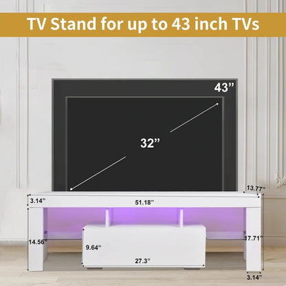 Modern 51 inch LED Modern TV with Storage
