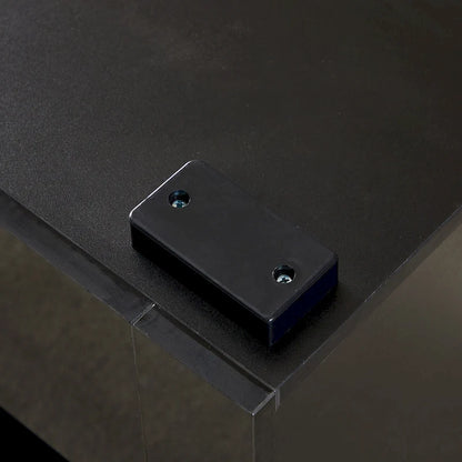 Modern 51-in Glass Shelf Storage TV Stand for TVs up to 69-in with LED Light