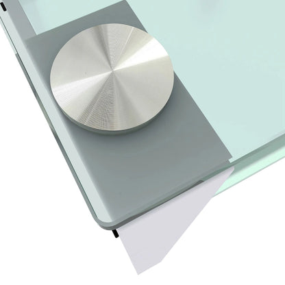 Glass two layer tea table, small round table, corner table, living room side table