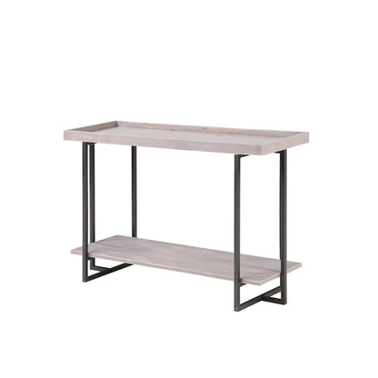 Damara Farmhouse 47-inch Metal 1-Shelf Sofa Table by Furniture of America