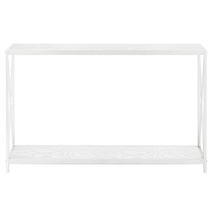 Triamine Board Cross Iron Frame Console/ Sofa Table