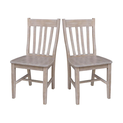 Copper Grove Quince Solid Wood Schoolhouse Chairs, Set of 2