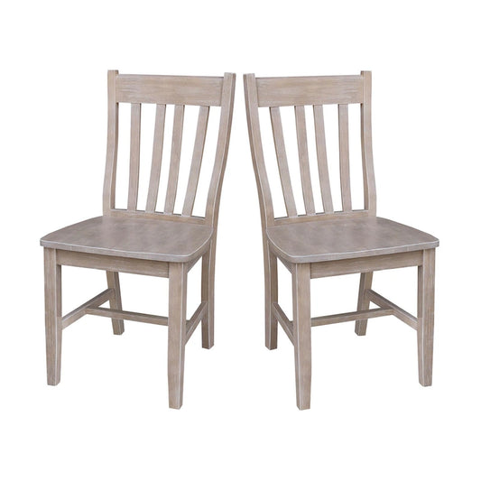 Copper Grove Quince Solid Wood Schoolhouse Chairs, Set of 2