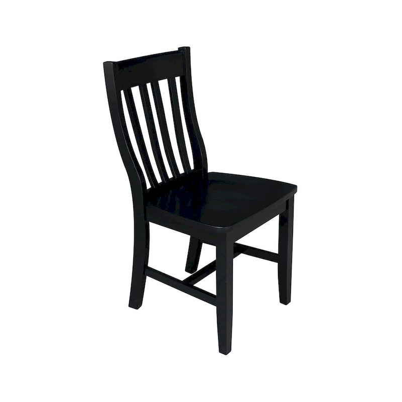 Copper Grove Quince Solid Wood Schoolhouse Chairs, Set of 2
