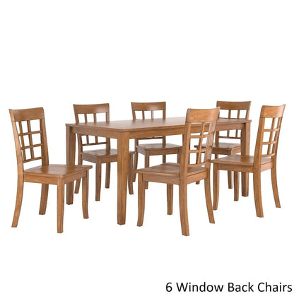 Set da pranzo rettangolare in rovere da 60 pollici Wilmington II di iNSPIRE Q Classic