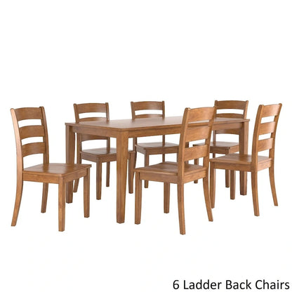 Set da pranzo rettangolare in rovere da 60 pollici Wilmington II di iNSPIRE Q Classic