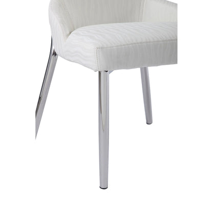 Somette Ema White Wing Back Side Chair (Set of 2)
