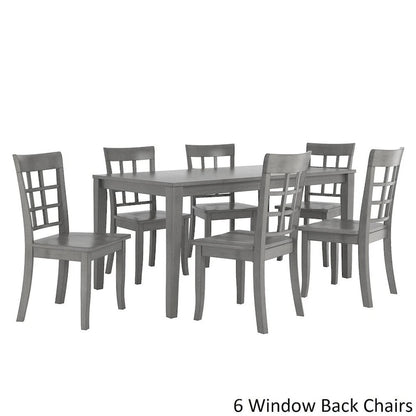Set da pranzo rettangolare da 60 pollici Wilmington II grigio antico di iNSPIRE Q Classic