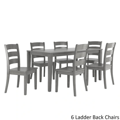 Set da pranzo rettangolare da 60 pollici Wilmington II grigio antico di iNSPIRE Q Classic