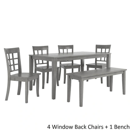Set da pranzo rettangolare da 60 pollici Wilmington II grigio antico di iNSPIRE Q Classic