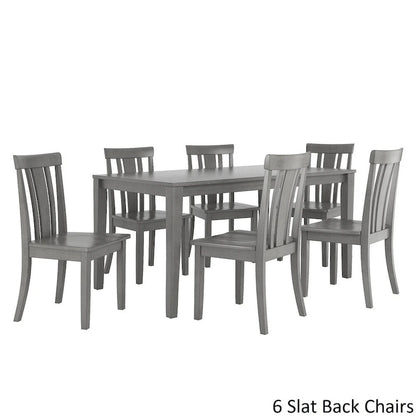 Set da pranzo rettangolare da 60 pollici Wilmington II grigio antico di iNSPIRE Q Classic