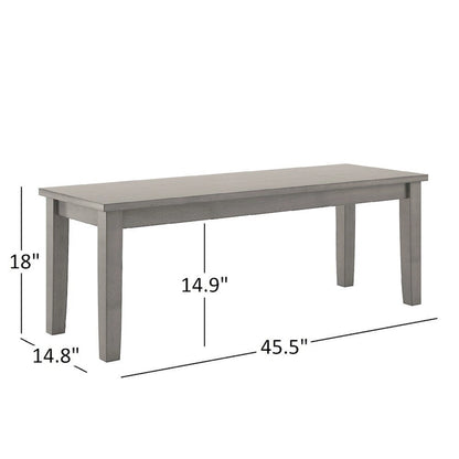 Set da pranzo rettangolare da 60 pollici Wilmington II grigio antico di iNSPIRE Q Classic