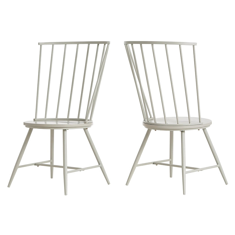 Truman High Back Metal and Wood Spindle Dining Chair (Set of 2) by iNSPIRE Q Modern