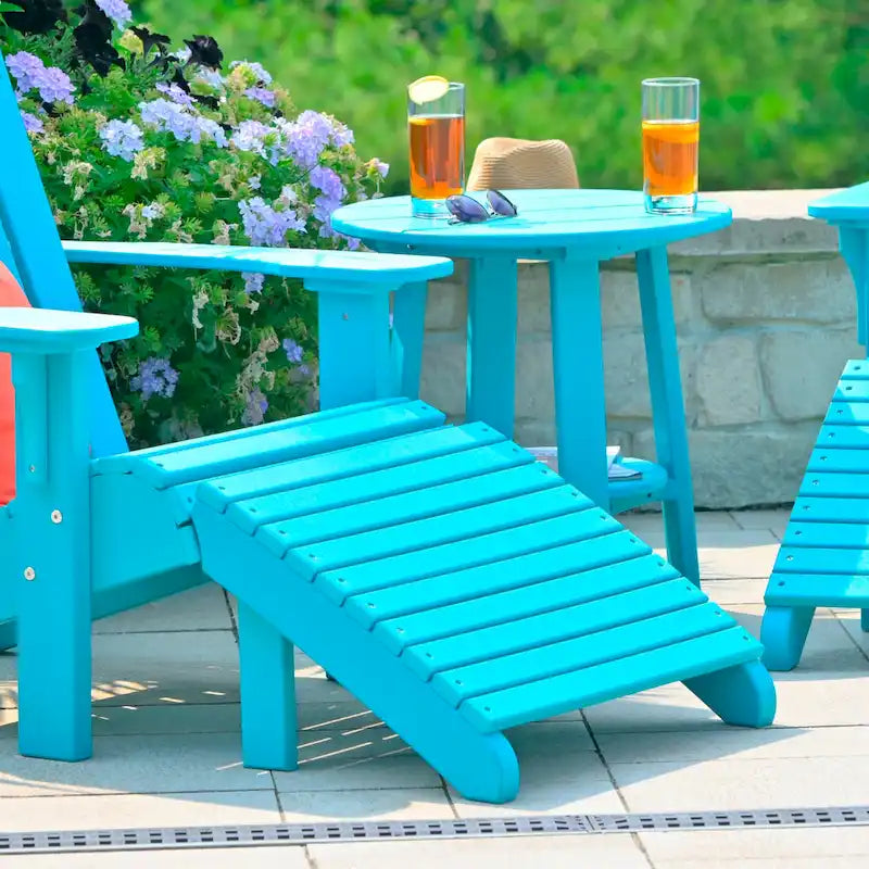 Poggiapiedi Adirondack in Poly Lumber
