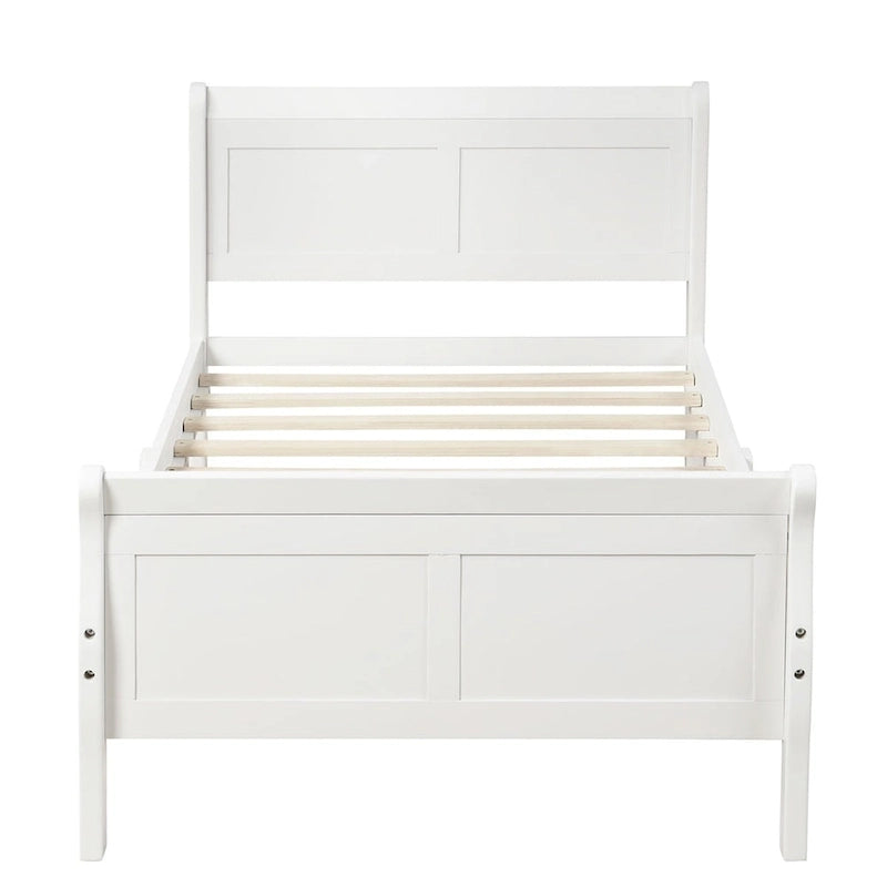 Harper & Bright Designs Wood Twin Sleigh Bed with Headboard and Footboard