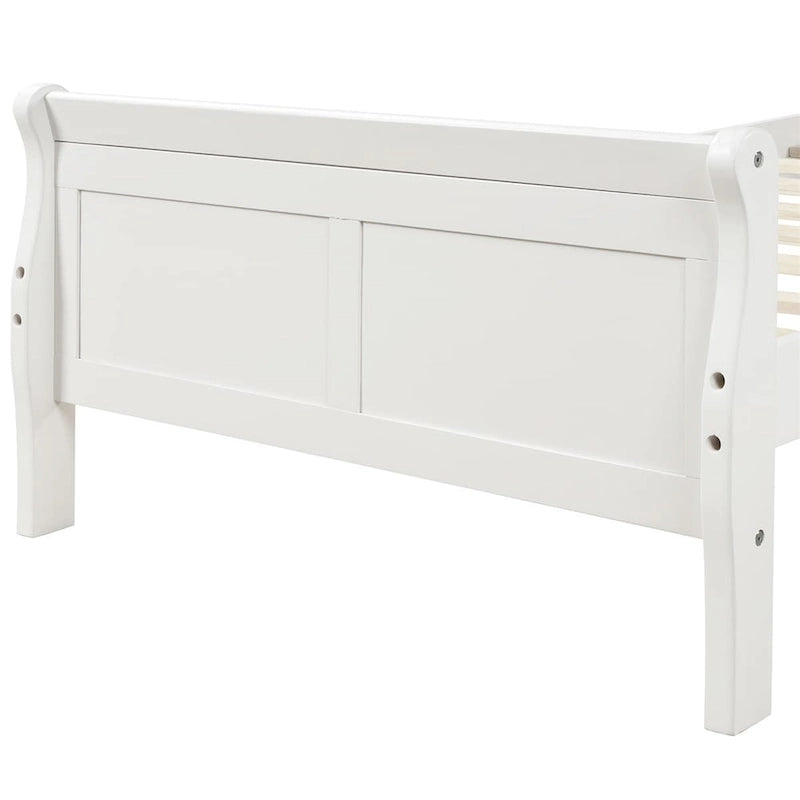 Harper & Bright Designs Wood Twin Sleigh Bed with Headboard and Footboard