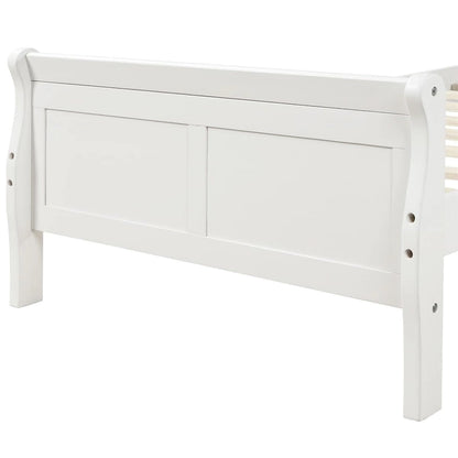 Harper & Bright Designs Wood Twin Sleigh Bed with Headboard and Footboard