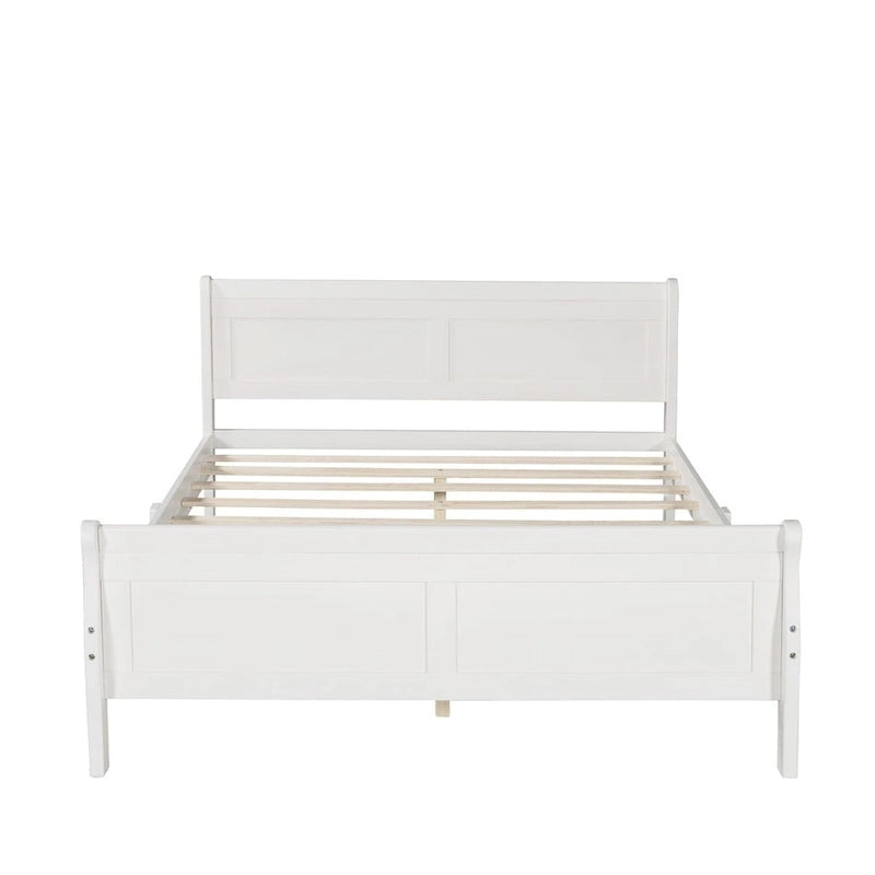 Harper & Bright Designs Wood Twin Sleigh Bed with Headboard and Footboard