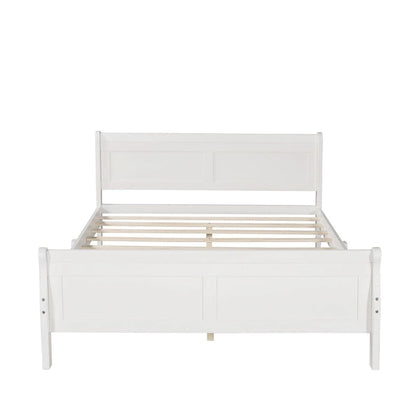 Harper & Bright Designs Wood Twin Sleigh Bed with Headboard and Footboard