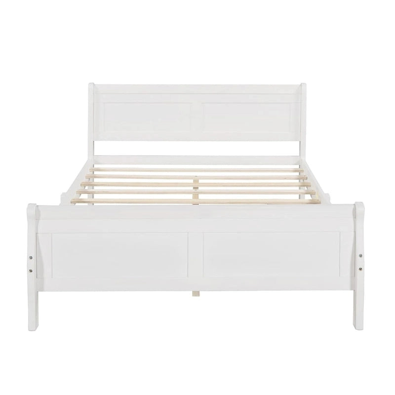 Harper & Bright Designs Wood Twin Sleigh Bed with Headboard and Footboard