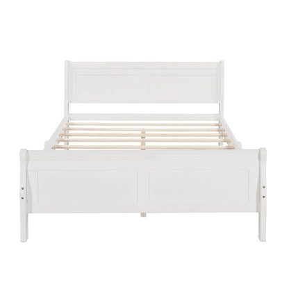 Harper & Bright Designs Wood Twin Sleigh Bed with Headboard and Footboard