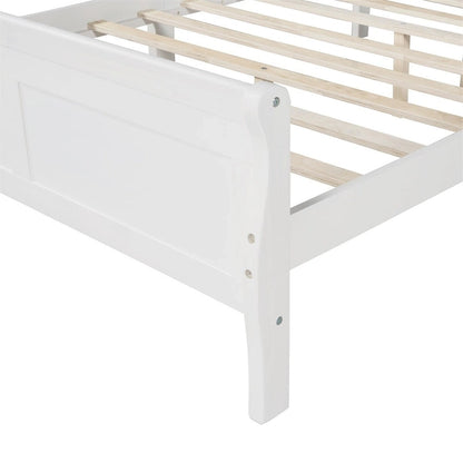 Harper & Bright Designs Wood Twin Sleigh Bed with Headboard and Footboard