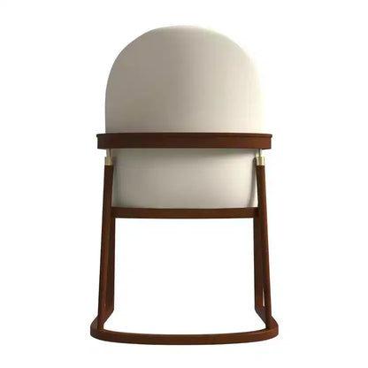 LeisureMod Svelta Series Modern Dining Chair with Solid Wood Frame and Leather Upholstery, Comfortable Seating for Dining Rooms
