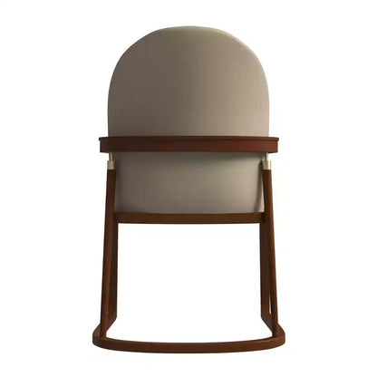 LeisureMod Svelta Series Modern Dining Chair with Solid Wood Frame and Leather Upholstery, Comfortable Seating for Dining Rooms