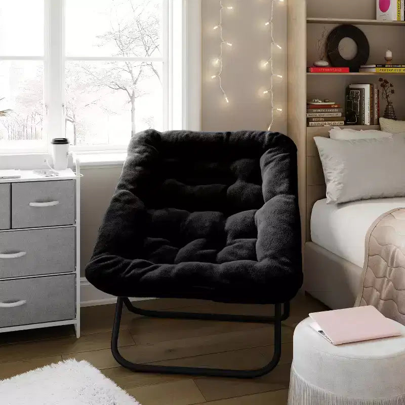 Sedia Pieghevole a Sfera Oversize Emma e Oliver per Dormitorio, Camera da Letto