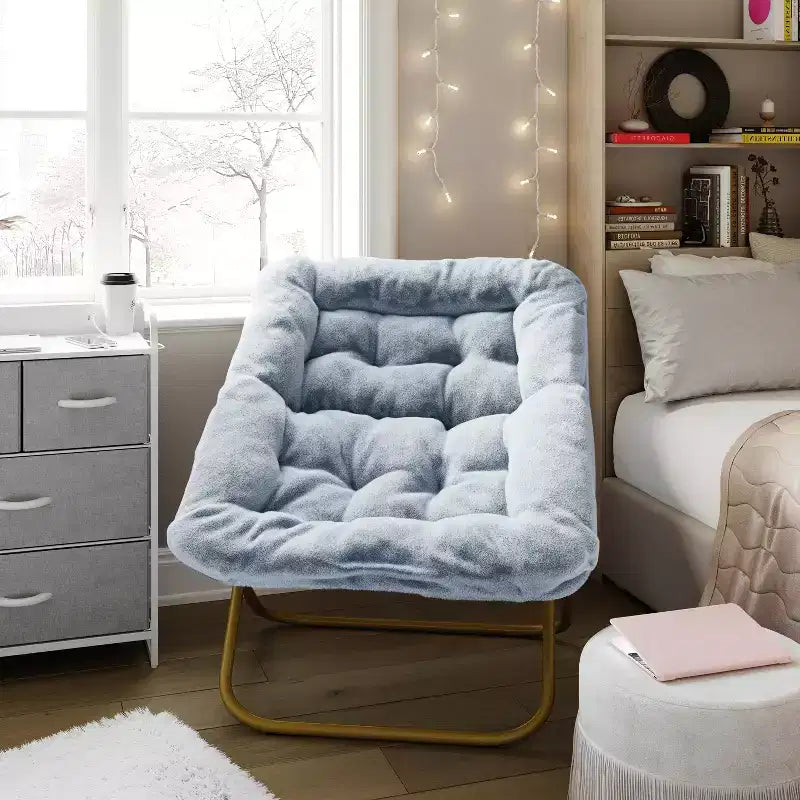 Sedia Pieghevole a Sfera Oversize Emma e Oliver per Dormitorio, Camera da Letto
